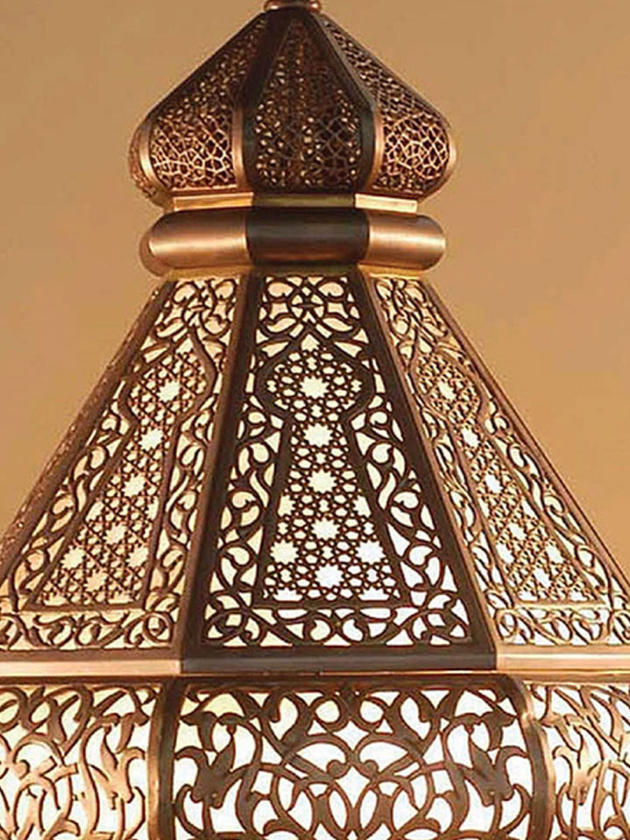 Opulent Brass Chandelier